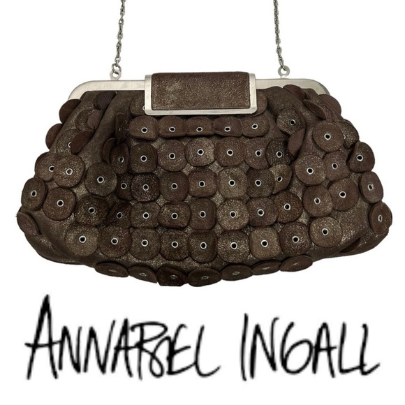 Annabel Ingall Brown Shimmer Hand Bag - Picture 2 of 14